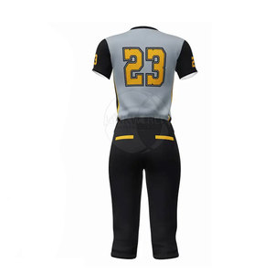 High Quality Custom Logo Print Women's Softball Jersey Breathable Unique Sportswear Set for Adults - Product Image 6