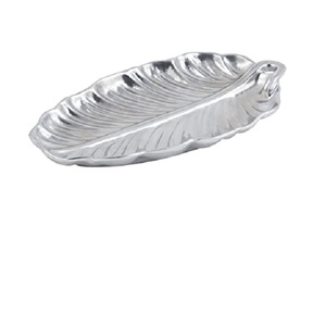 Plato de Metal hecho a mano personalizado, de aluminio con forma redonda, con medio orificio, para fiestas, interiores y exteriores, almacenamiento de Picnic - Product Image 2