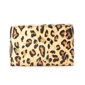 Cartera de Piel de Vaca de Lujo con Estampado de Leopardo, Hecha a Mano, de Cuero Genuino, Diseño Occidental, Estilo Boho, Tarjetero con Cierre de Botón - Product Image 3