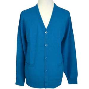 Personnalisé OEM & ODM Cardigan en tricot à manches longues université cardigan col en V hommes vêtements mode pull tricoté - Product Image 4