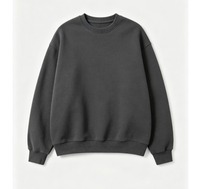 Pakaian Olahraga Pria Lengan Panjang dengan Logo Bordir, Sweatshirt Kerah Bulat Polos untuk Musim Dingin, Cetak Digital, Tenun Nonwoven.