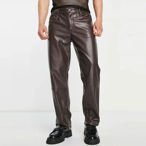 Pantalones de cuero impermeables de alta calidad más vendidos Fabricación al por mayor OEM para ropa de calle - Product Image 1