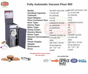 Machine entièrement automatique Fabricant Atta Chakki Moulin à farine vertical Machines de traitement des aliments pour éplucheur de croustilles Séchoir Farsan - Product Image 5