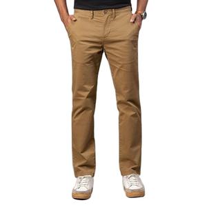 กางเกงชิโน2025ผ้าแคนวาสแบบตรงมีซิปกางเกงชิโนผ้าฝ้าย100% ปรับแต่งโลโก้ของคุณเองสำหรับฤดูร้อน - Product Image 4