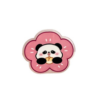 Adorable Portalápices de Acrílico Transparente con Diseño de Panda, Impresión UV, Divertido Patrón de Dibujos Animados, Herramienta de Oficina Multifuncional y Única, Práctico Portadocumentos