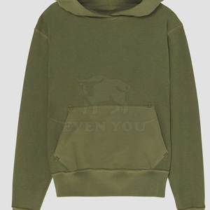 Sudadera con capucha reversible de corte regular con cremallera, tejido de punto sólido y acogedor, costuras duraderas para usar en capas, colección de invierno, informal - Product Image 5