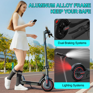 HEZZO HS-04PRO IPX5 350W 36V 10.4Ah Trottinette électrique pliable Pneu de 8,5 pouces Autonomie de 25 à 30 km En stock US/EU/UK Dropshipping Trottinette pour adultes - Product Image 1