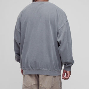 Vente en gros de sweatshirts à col ras du cou et à manches longues en polyester avec impression par sublimation personnalisés sweatshirts pour hommes - Product Image 3