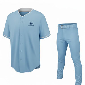 Uniforme de béisbol de estilo profesional para hombre, tela transpirable, ropa deportiva cómoda para práctica en equipo - Product Image 1