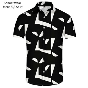 Mens Aop pattern printed Short sleeve Shirt - Product Image 3