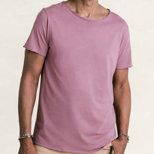 เสื้อยืดผ้าฝ้ายสำหรับผู้ชาย แขนสั้น เสื้อยืดผู้ชาย ผ้าเจอร์ซีย์ออร์แกนิค เสื้อยืดฤดูร้อน เสื้อยืดผู้ชายทรงโอเวอร์ไซส์ - Product Image 1