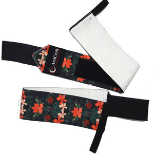 ข้อมือพิมพ์ระเหิดสนับสนุนโรงยิมฝ้ายยืดหยุ่นยกน้ำหนักโพลีเอสเตอร์ข้อมือห่อ - Product Image 2