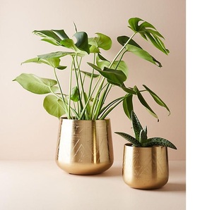 Maceta Grande de Metal para Exteriores, para Plantas de Patio, Decoración de Interiores de Lujo para el Hogar, Hotel, Restaurante - Product Image 3