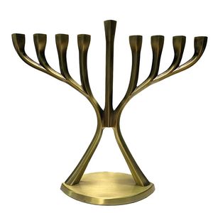 Luxury Aluminum Menorah for Christmas Elegant Handmade <b>Candelabra</b> Home Decor - Product Image 3