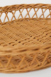 High Quality Rattan Serving Tray With Handles Rustic Oval Tray for Food and <b>Drinks</b> Handmade Product in Vietnam - Product Image 6