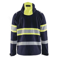 Chaqueta de Trabajo Profesional para Hombre, Ropa de Trabajo Transpirable de Poliéster de Secado Rápido, Chaqueta de Trabajo de Alta Visibilidad con Costuras Resistentes
