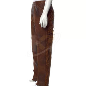 กางเกงหนังนิ่มสำหรับผู้ชายกางเกงสำหรับผู้ชายดีไซน์ไม่เหมือนใครพร้อมโลโก้ตามสั่ง - Product Image 2