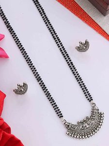 High Quality Handmade Black Beads Mangalsutra With Designer Pendant for Women at Best Prices from India - Product Image 5