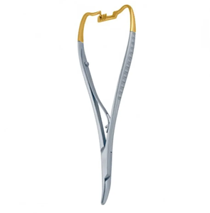 TC ที่ใส่เข็มโลหะแบบโค้ง140มม. ที่ใส่เข็มคุณภาพสูงเครื่องมือเกี่ยวกับศัลยกรรมกระดูก - Product Image 3