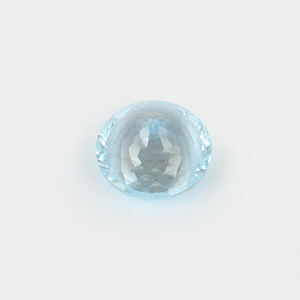 ได้รับการรับรองว่าเป็นสีฟ้าบุษราคัมหลวมจี้สีฟ้าตัดเว้ารอบสำหรับทำเครื่องประดับอัญมณีบุษราคัมสีฟ้า - Product Image 2