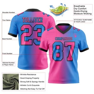 Maillot de football américain sur mesure pour adulte, respirant, uniforme de qualité supérieure pour l'entraînement en club, l'école, les tournois, les matchs, court et rapide - Product Image 6