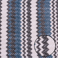 Tela no tejida de brocado de rayas en zigzag, transpirable, ligera, peinada, de alta demanda, 120 GSM, para ropa de niña y decoración del hogar, India