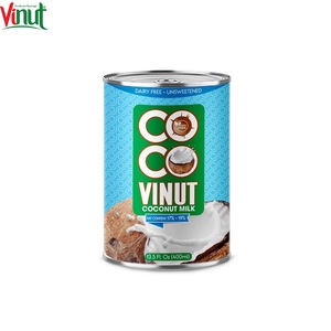 เครื่องดื่มน้ำกะทิ ปราศจากนม 400 มล. กระป๋องอะลูมิเนียม VINUT รับผลิตแบบ OEM ODM แบรนด์ส่วนตัว สูตรเฉพาะ ผู้ผลิต ผู้จัดจำหน่าย 12 - Product Image 1