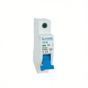 ตัว63A 6kA C61N Elmark ตัวตัดวงจรแบบโค้ง1P C IEC60898-1 230/400V - Product Image 2