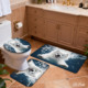 Custom Printed <b>Mat</b> <b>Bathroom</b> Rug <b>Set</b> for <b>Bathroom</b> Non-Slip Shower Curtain Bath <b>Mat</b> - Product Image 2
