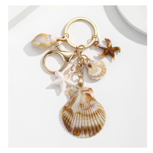 พวงกุญแจเปลือกหอยน่ารัก อะคริลิค รูปทรงเปลือกหอยทะเล ของที่ระลึกชายหาด ของขวัญโรแมนติกสำหรับคู่รัก ใช้ตกแต่งกระเป๋าเป้ กระเป๋าถือ เครื่องประดับแฟชั่น พวงกุญแจเปลือกหอย - Product Image 1