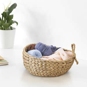 Cesta de Almacenamiento Ecológica de Alta Calidad, Forma Única, Tejida a Mano con Jacinto de Agua, Cesta Decorativa para Frutas y Almacenamiento - Product Image 3