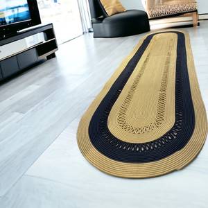 Tapis antidérapant en jute, tapis de couloir rectangulaire tressé pour la décoration de la maison, salon, bureau, couloir, tapis de taille personnalisée - Product Image 3