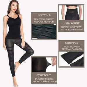 Taille haute Body Shaper Minceur Anti-Compression Leggings avec Culotte de Contrôle du Ventre Mince Cuisse Sculptant Shapewear - Product Image 3