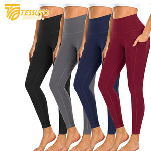 Short de course taille haute en coton/polyester pour femmes pour femmes Fitness Sports Yoga Pantalon avec doublure intérieure Séchage rapide - Product Image 1