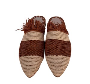 รองเท้าแตะ Raffia สำหรับผู้หญิงทำด้วยมือ, ไอเดียของขวัญ - Product Image 1