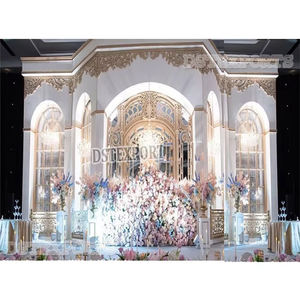 การตั้งค่าเวทีงานแต่งงานแบบวิกตอเรียสุดหรูแบบเอเชียชุดรูปแบบหน้าต่างแบบเอเชียการตั้งค่าเวทีสำหรับงานแต่งงาน - Product Image 1