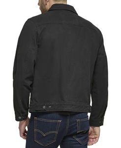 Veste d'extérieur pour homme, décontractée, en coton uni, en toile, vestes de travail pour homme, taille plus, sergé, fermeture éclair, vestes de travail pour homme - Product Image 2