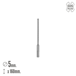 Punta da trapano Wolfpack SDS Plus con 8 aree di taglio, specifica per cemento armato O/ 5 x 160 mm. - Product Image 2