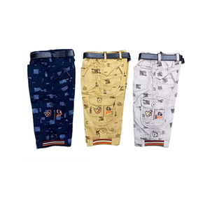Pantalones cortos de mezclilla elásticos de cintura alta de primera calidad para niños y niños pequeños Jeans lavados de verano suaves de estilo recto informal - Product Image 3