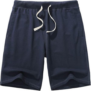 cotton <b>fleece</b> <b>shorts</b> <b>men</b> soft elastic waist casual lounge gym training relaxed summer apparel - Product Image 3