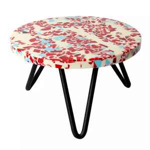 Moderno Soporte para Tartas con Incrustaciones de Resina Hecho a Mano, Bandeja de Postres Artística con Soporte de Metal para la Hora del Té, Fiestas y Arreglos de Mesa Elegantes - Product Image 3