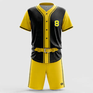 ชุดซอฟต์บอลแบบกระดุมติดเสื้อที่ปรับแต่งได้ ชื่อทีมแบบกำหนดเอง ชุดเบสบอล เสื้อท็อป - Product Image 5