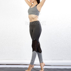 Service OEM – Ensemble de yoga professionnel pour femmes grandes tailles, respirant, séchage rapide, léger, écologique, taille élastique, logo avant - Product Image 3