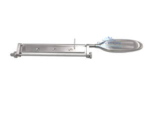 Manche de couteau chirurgical pour greffe cutanée Humby en acier inoxydable manuel - Product Image 1