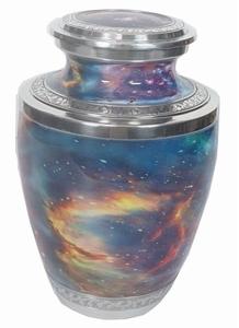 Urnas de cremación para cenizas, urna de recuerdo para adultos, urna biodegradable, dispersión de agua, Vidrio Metálico - Product Image 3