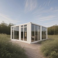 De l'usine professionnelle maisons préfabriquées 20 pieds taille coupe-vent et imperméable à l'eau maison conteneur plat pour appartement