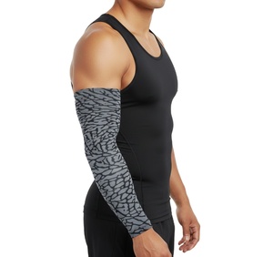Manchons de compression cyclistes imprimés numériquement sur mesure pour hommes et femmes – Protection en polyester personnalisable avec logo pour le sport - Product Image 3