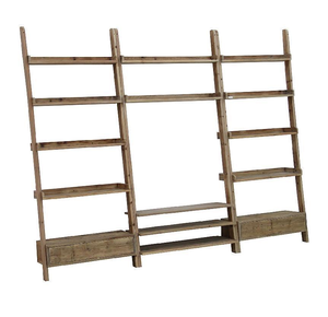 MRS WOODS <span class=keywords><strong>Escalera</strong></span> de estantería de <span class=keywords><strong>madera</strong></span> recuperada personalizada <span class=keywords><strong>Madera</strong></span> duradera Uso conveniente para estantería Estantería americana <span class=keywords><strong>Escalera</strong></span> deslizante - Product Image 1