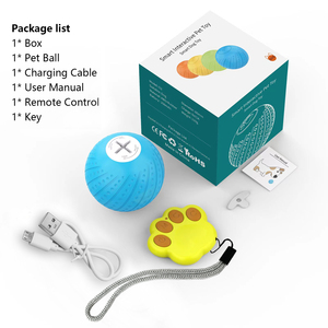 Balle de jeu interactive intelligente et écologique <span class=keywords><strong>pour</strong></span> chat et <span class=keywords><strong>chien</strong></span>, en plastique, avec lumières colorées <span class=keywords><strong>pour</strong></span> la stimulation et l'interaction des animaux de compagnie - Product Image 6
