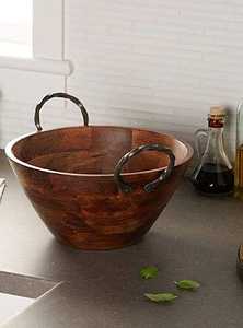 Cuenco de madera natural desechable hecho a mano para servir en cocina de comedor Regalo de negocios de estilo bohemio de calidad superior de la India - Product Image 2